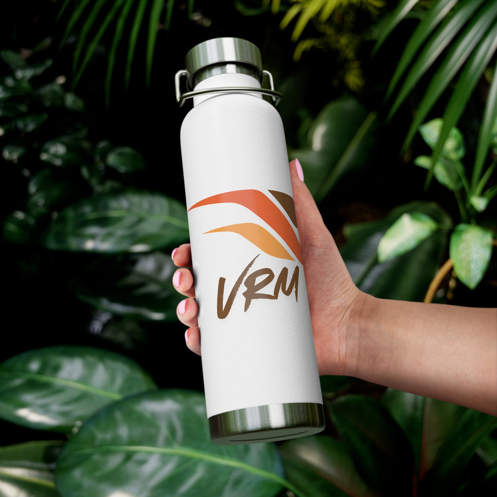 22oz Copper Vacuum Water Bottle — VRM Logo Insulated Bottle